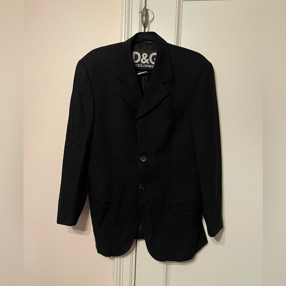 Vintage D&G Mens Black Blazer